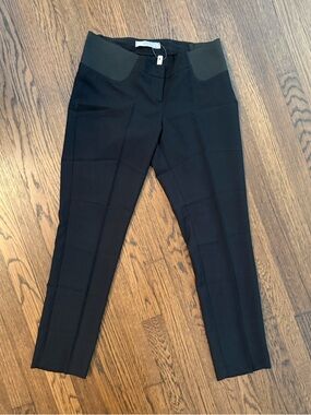 NWT ASOS Black Tapered Maternity Pants with Elastic Panels - Size 4